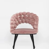 Influencer Cadeira com Repouso de Braços Rosa