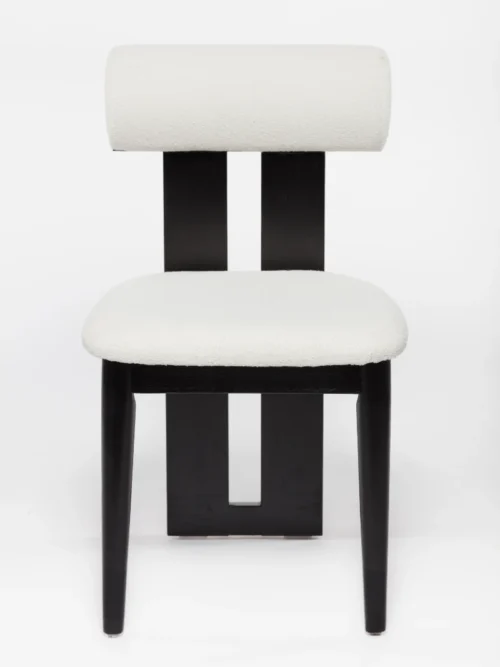 Osaka Roller Cadeira de Jantar Bouclé Branco