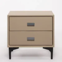 Mesa de Cabeceira Time to Sleep Eco Pele Bege