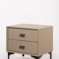 Mesa de Cabeceira Time to Sleep Eco Pele Bege - Image 2