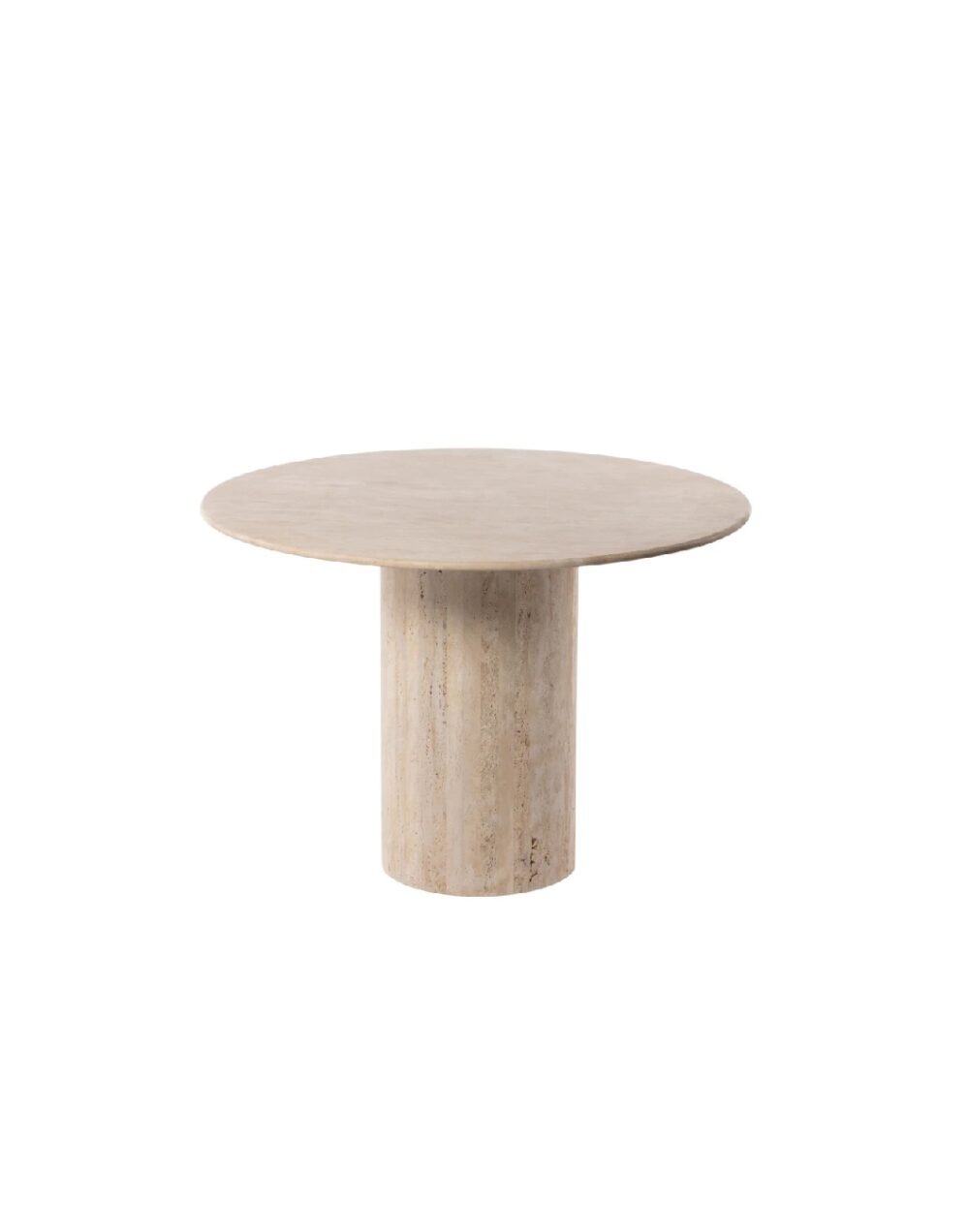 Mesa de Jantar Redonda em Travertine D110cm