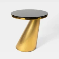 MESA DE APOIO ÁTOMOS EM DOURADO