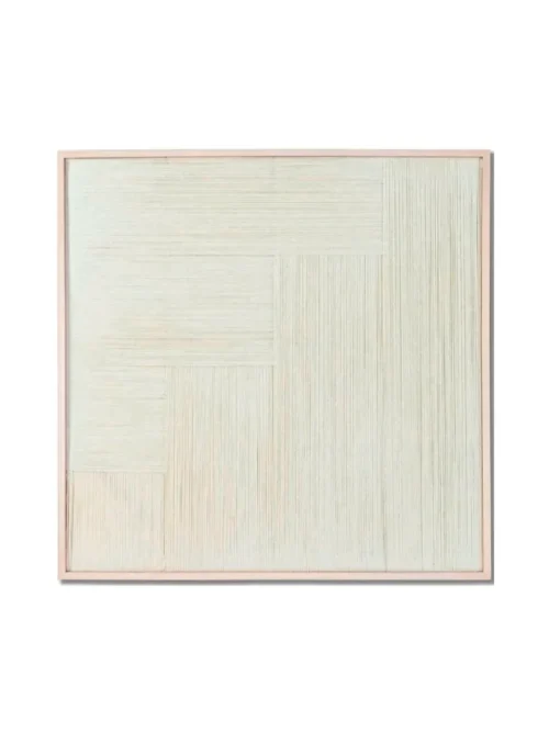 QUADRO FIOS DE ALGODÃO 4 BARRAS 80x3x80cm