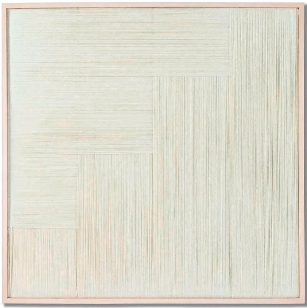 QUADRO FIOS DE ALGODÃO 4 BARRAS 80x3x80cm
