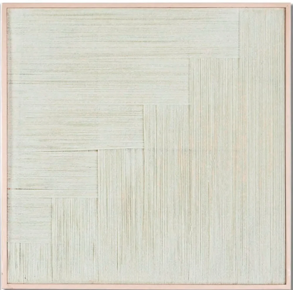 QUADRO FIOS DE ALGODÃO 6 BARRAS 80x3x80cm