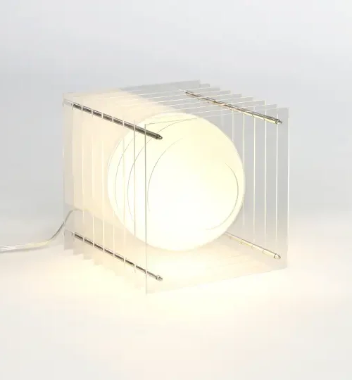 LOP by BANG - Candeeiro Quadrado Transparente Grande