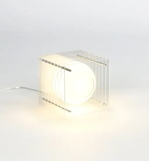 LOP by BANG - Candeeiro Quadrado Transparente Pequeno