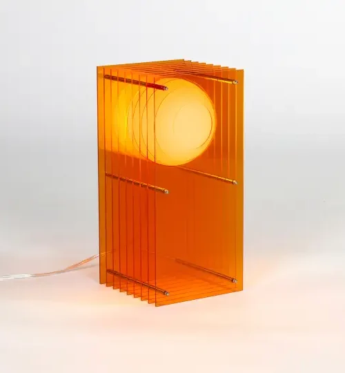 LOP by BANG - Candeeiro Rectangular Laranja Pequeno