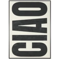 CIAO, QUADRO DECORATIVO PINTADO A MÃO 103X4,5X143