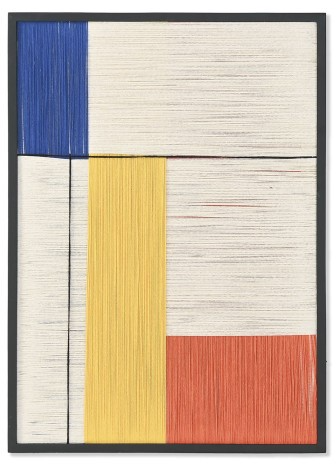 MODULAR MONDRIAN II, QUADRO EM FIOS DE ALGODÃO 50X2,5X70