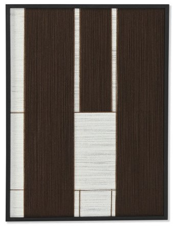 EDGE, QUADRO EM FIOS DE ALGODÃO CASTANHO 60X3X80