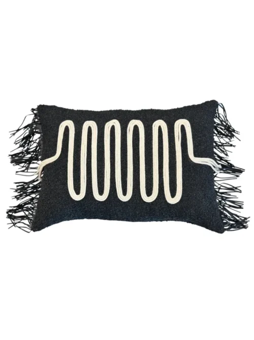 CORDÉE, ALMOFADA DECORATIVA FRANJAS E CORDAS