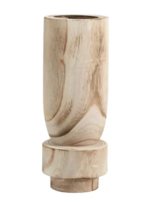 TONE, JARRA DECORATIVA PETITE EM MADEIRA NATURAL