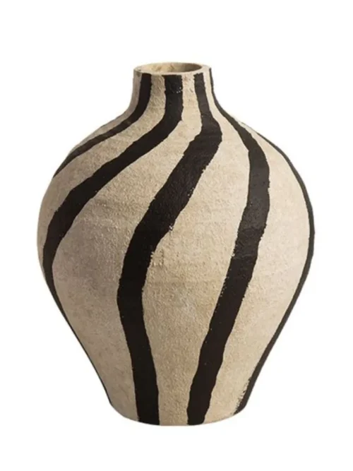 SIENA, VASO DECORATIVO COM LINHAS