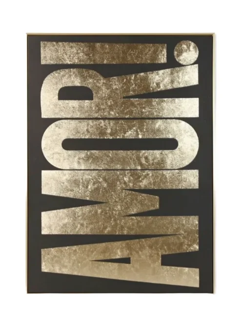 AMOR DOURADO,QUADRO DECORATIVO PINTADO À MÃO