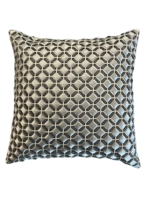 Pattern Square, Almofada Decorativa Quadrada Cinzenta