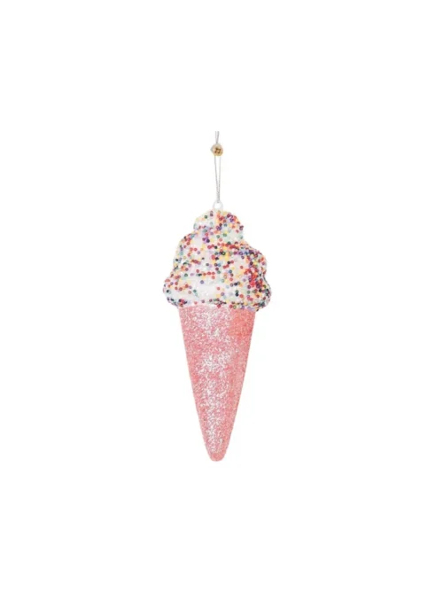 Ice Cream, Enfeite de Natal Rosa e Branco