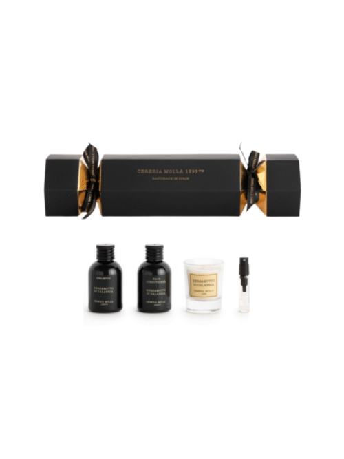 Set Cracker Bergamotto Di Calabria(Vela Mini, Spray 3ml, Shampoo e Condicionador)