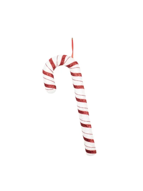 Candy Cane, Enfeite de natal Branco e Vermelho,  52cm