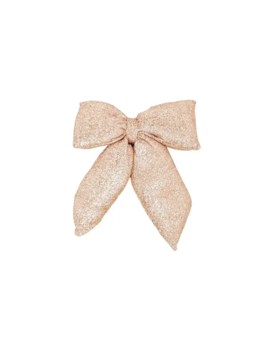 Laço decorativo de Natal Champanhe 32x40cm