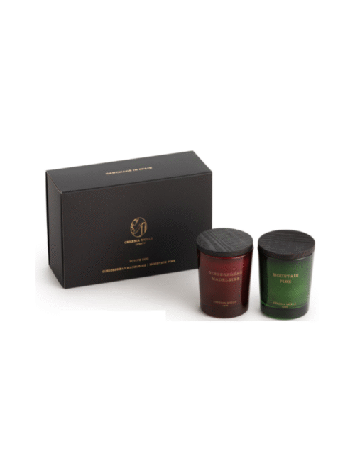 Set de Velas Perfumadas de Natal Mountain Pine e Gingerbread Madeleine 70 gr