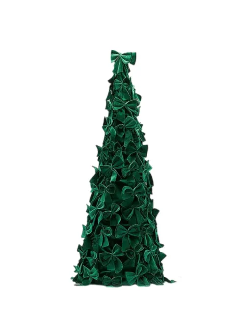 Árvore de Natal em Laços Verdes 80cm