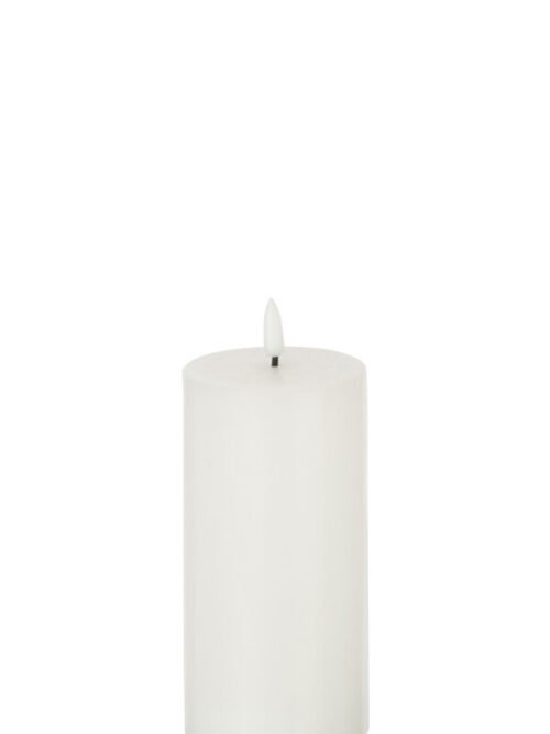 Vela led Branca 7,5x7,5x18cm
