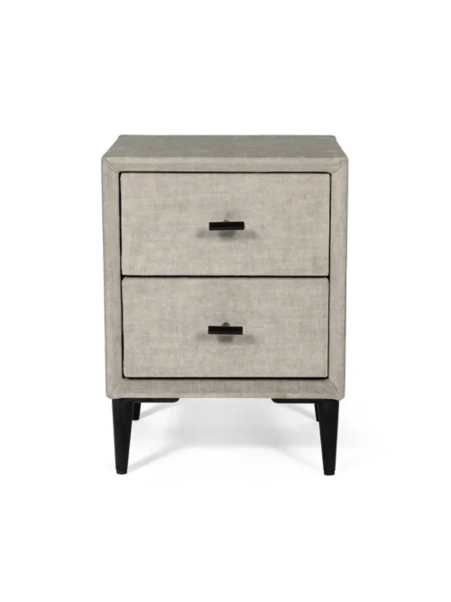 Mesa de Cabeceira Time to Sleep Mini Tecido Cinza