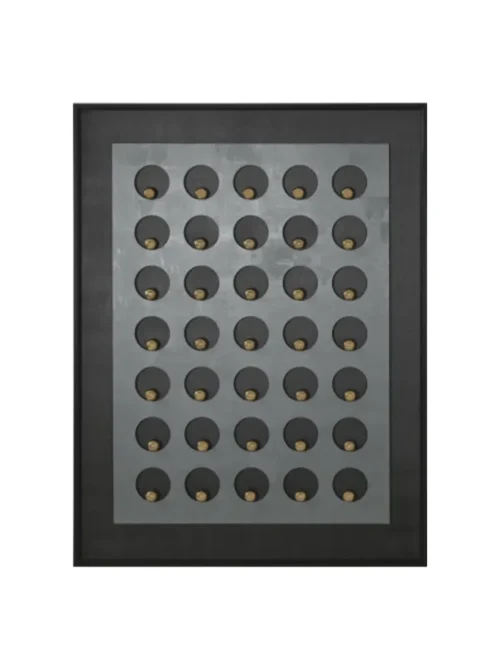 CIRCLES CINZENTO, QUADRO DECORATIVO 90X3,5X120