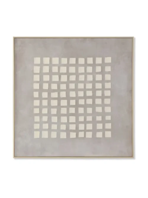 STILL HERE, QUADRO DECORATIVO BEGE 100X4X100