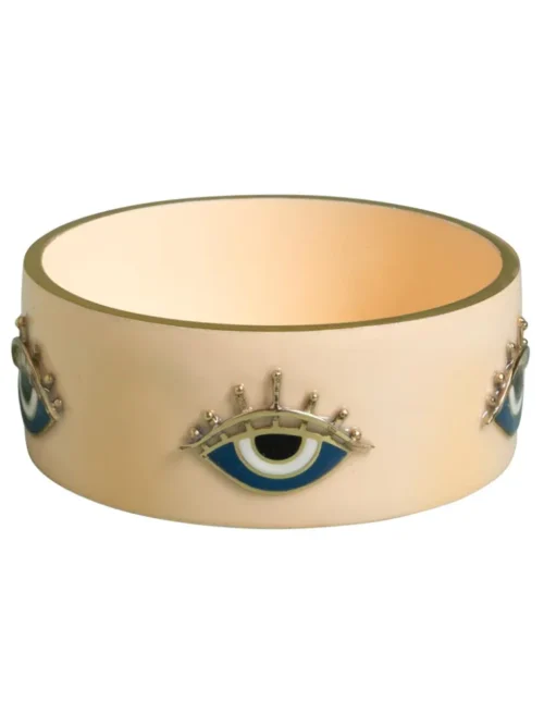 Funkie, Tabuleiro Alto Decorativo Esmalte Bege