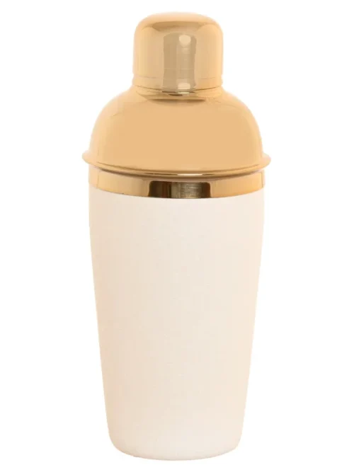 SHAKER EM INOX RUGOSO BRANCO