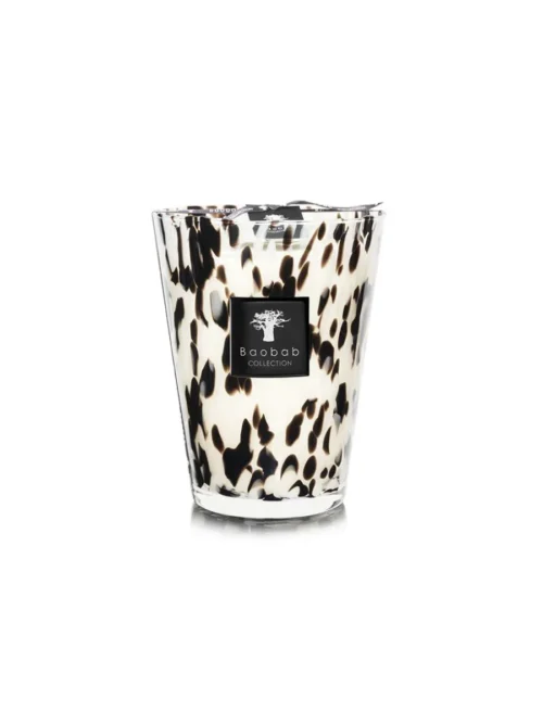 Vela Perfumada Pearls Black 24cm Baobab Collection