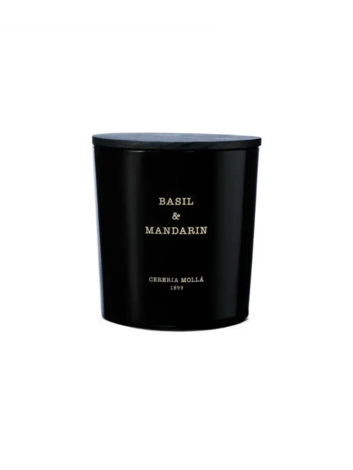 Vela Perfumada de 3 Pavios Basil & Mandarin 600 gr Cereria Mollá 1899