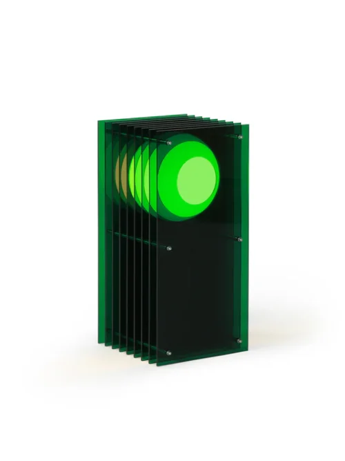 LOP by BANG - Candeeiro Rectangular Verde Pequeno