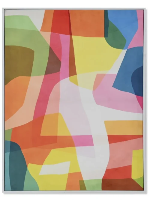 ANCIEL I, QUADRO DECORATIVO MULTICOLORIDO 63X3X83