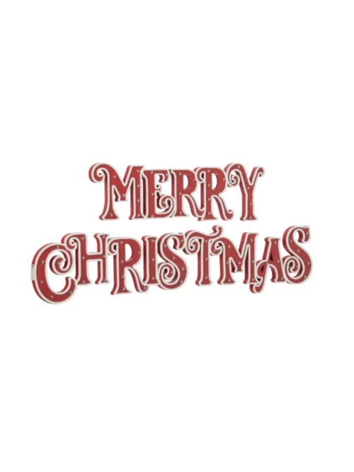 Merry Christmas , Placa Iluminada de Natal