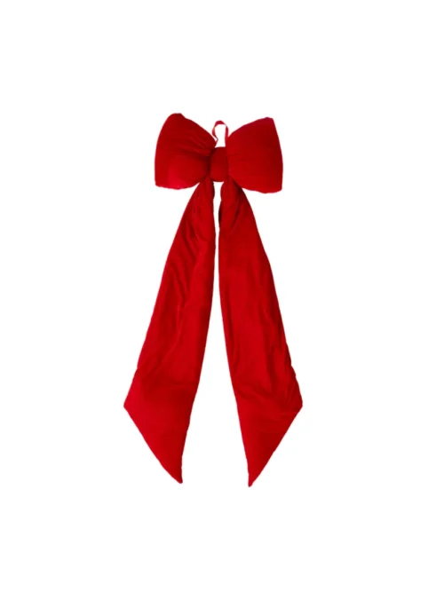 Laço decorativo de Natal vermelho 54CM