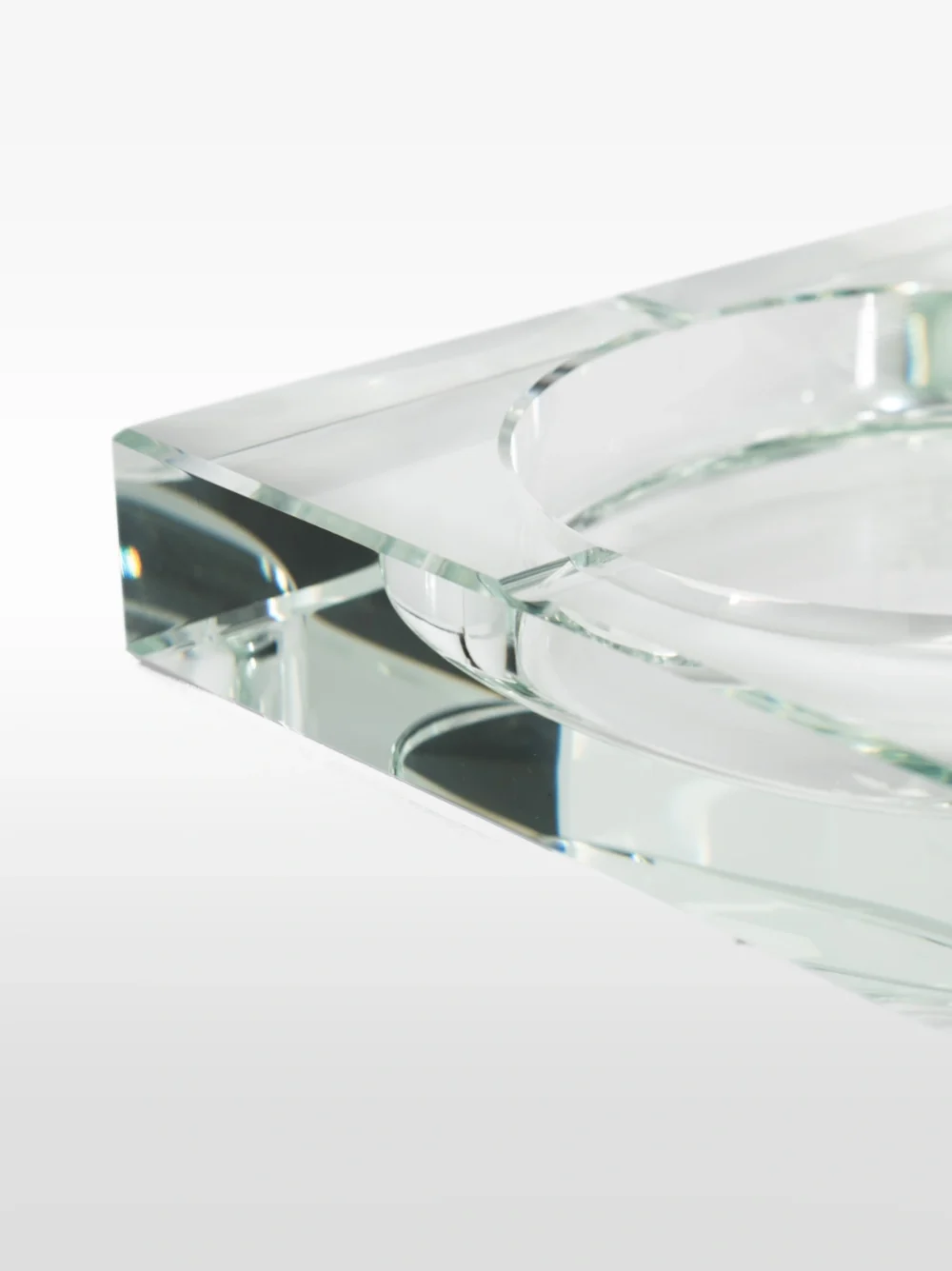 SQUARE PETITE CLEAR, CINZEIRO DE CRISTAL - Imagen 2